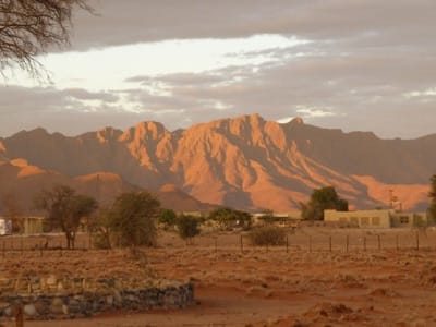 Evening light on the mountains