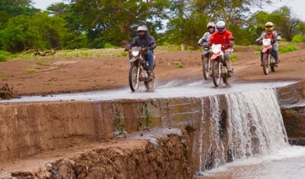 River crossing on a riding day